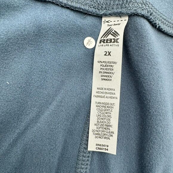 RBX Active Women's 2X Blue French Terry Athletic Workout Yoga Jogger Sweatpants - Picture 5 of 8